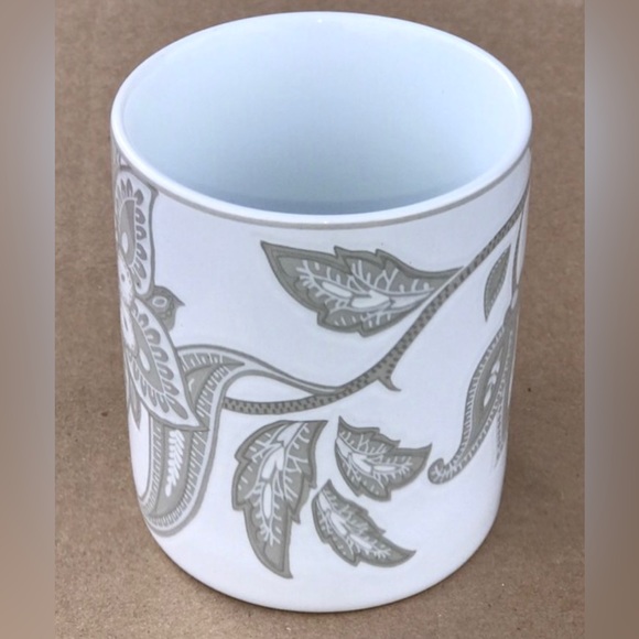 Vintage Discontinued 1990s NAUTICA Tableware TISBURY TAUPE Paisley Coffee Mug - Picture 3 of 10